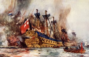 The Burning of the London af hollænderne